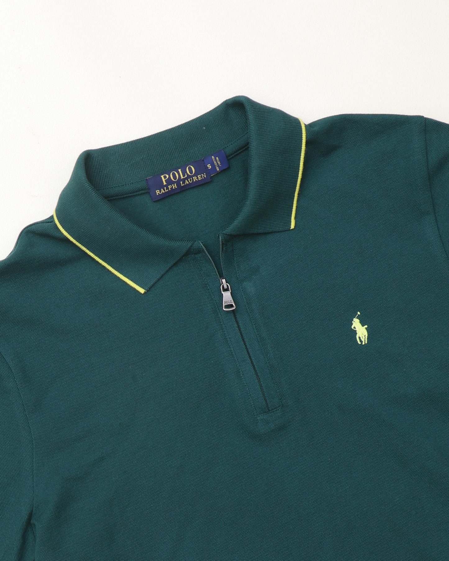polo shirt rl avec zip en coton piqué rl02