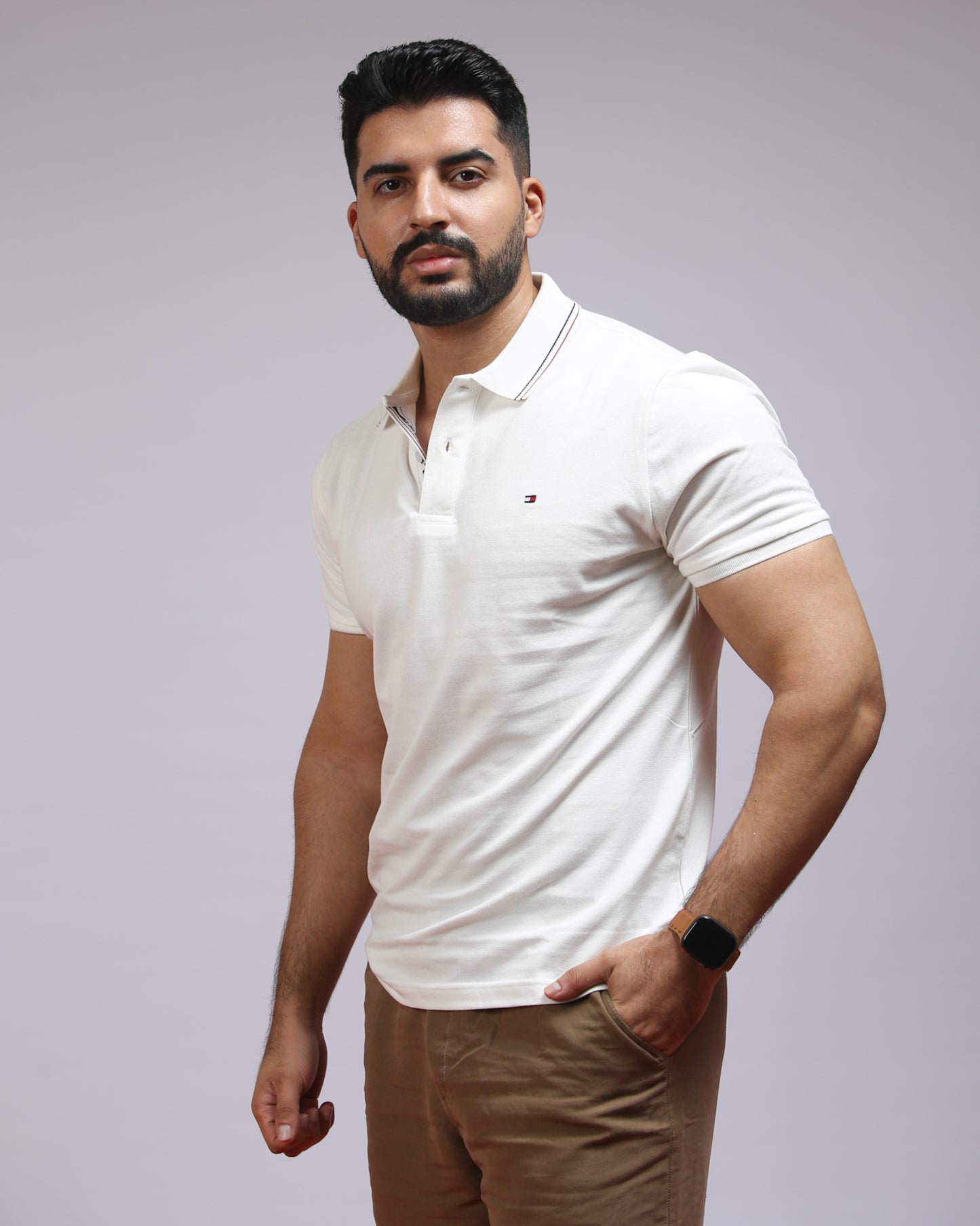 polo shirt th en coton piqué th01