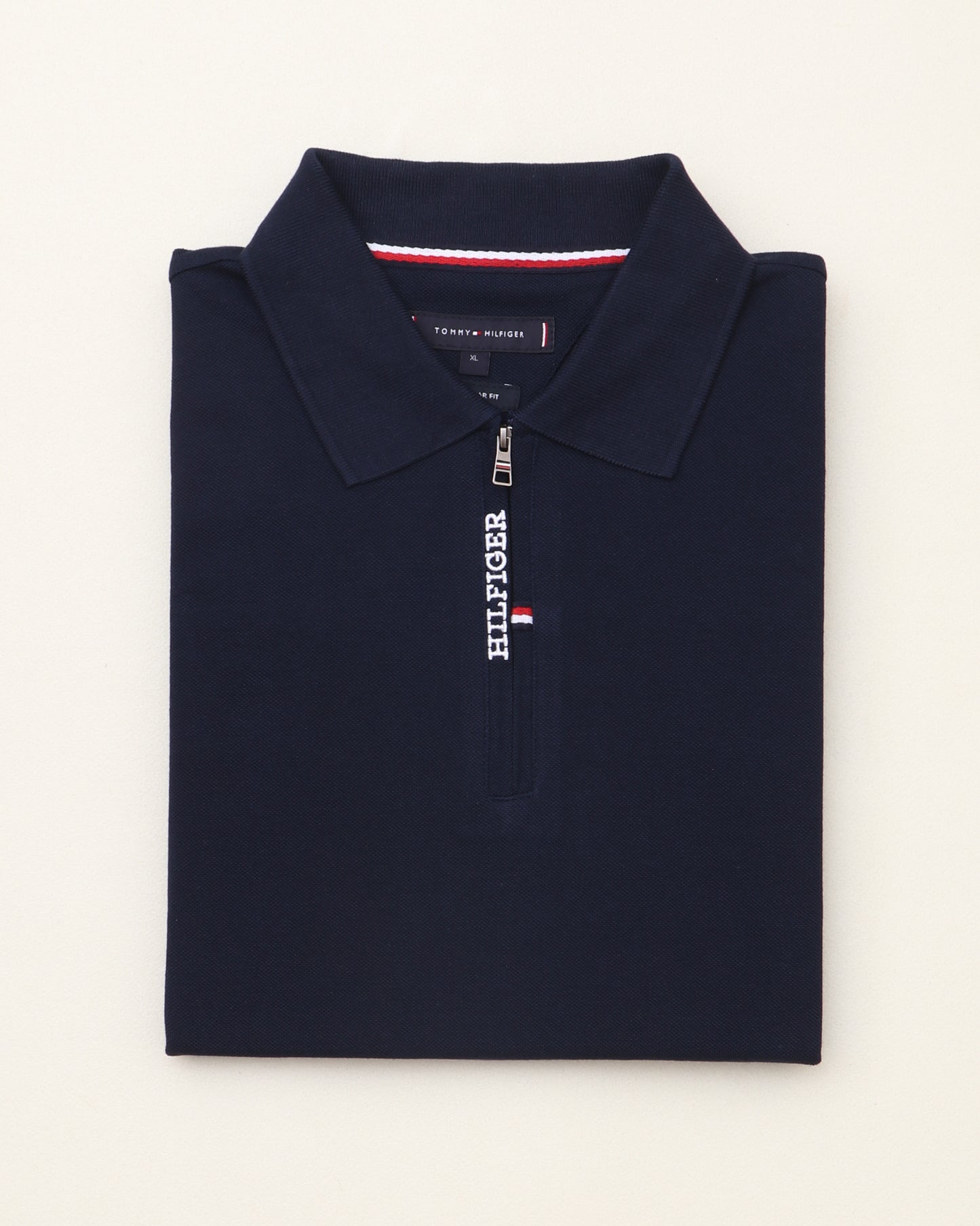 polo shirt th avec zip en coton piqué th03