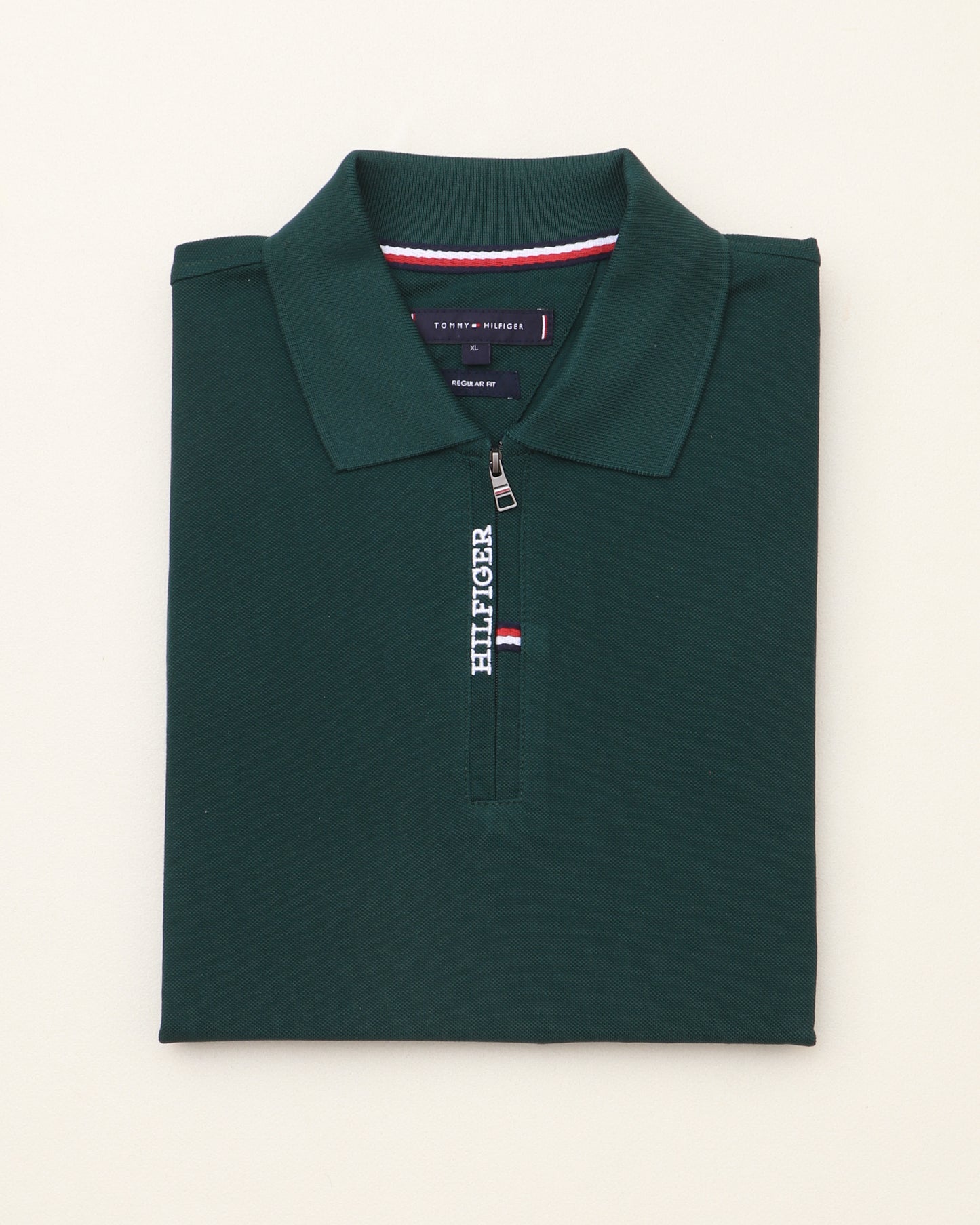 polo shirt th avec zip en coton piqué th03