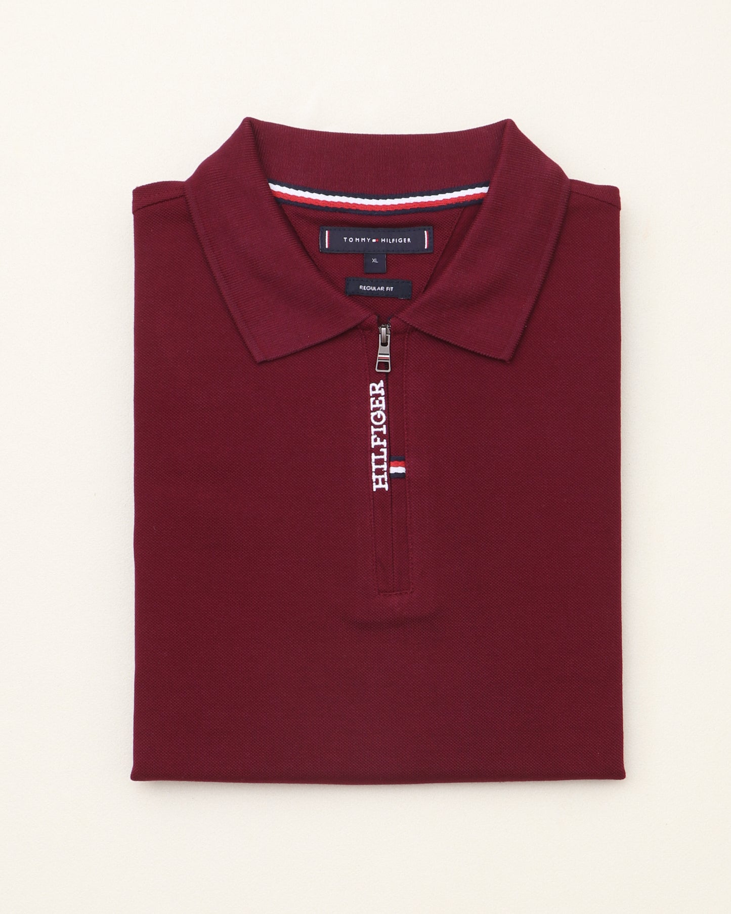 polo shirt th avec zip en coton piqué th03