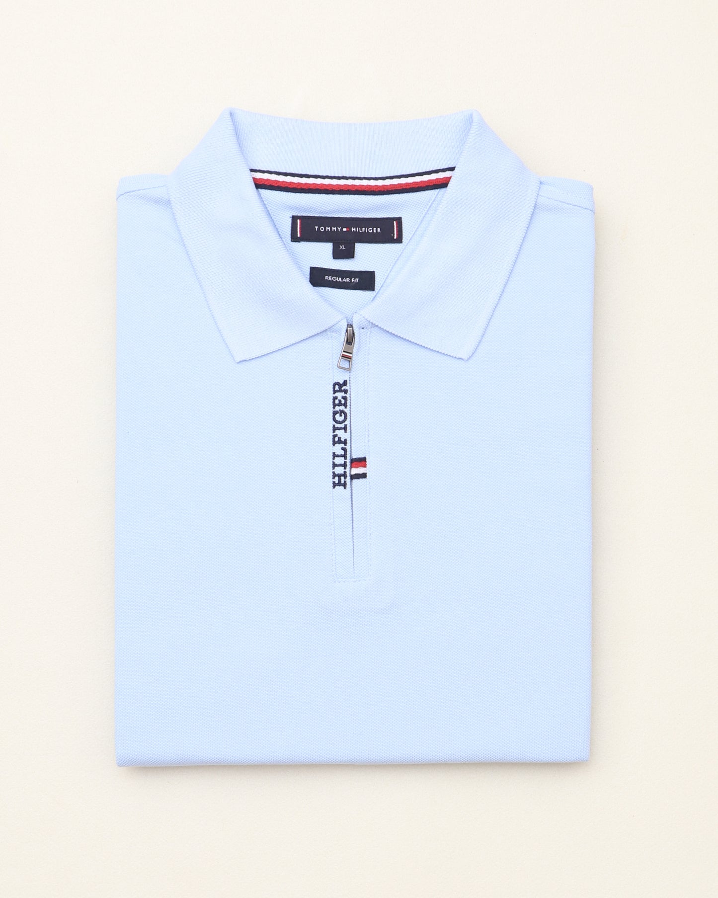 polo shirt th avec zip en coton piqué th03