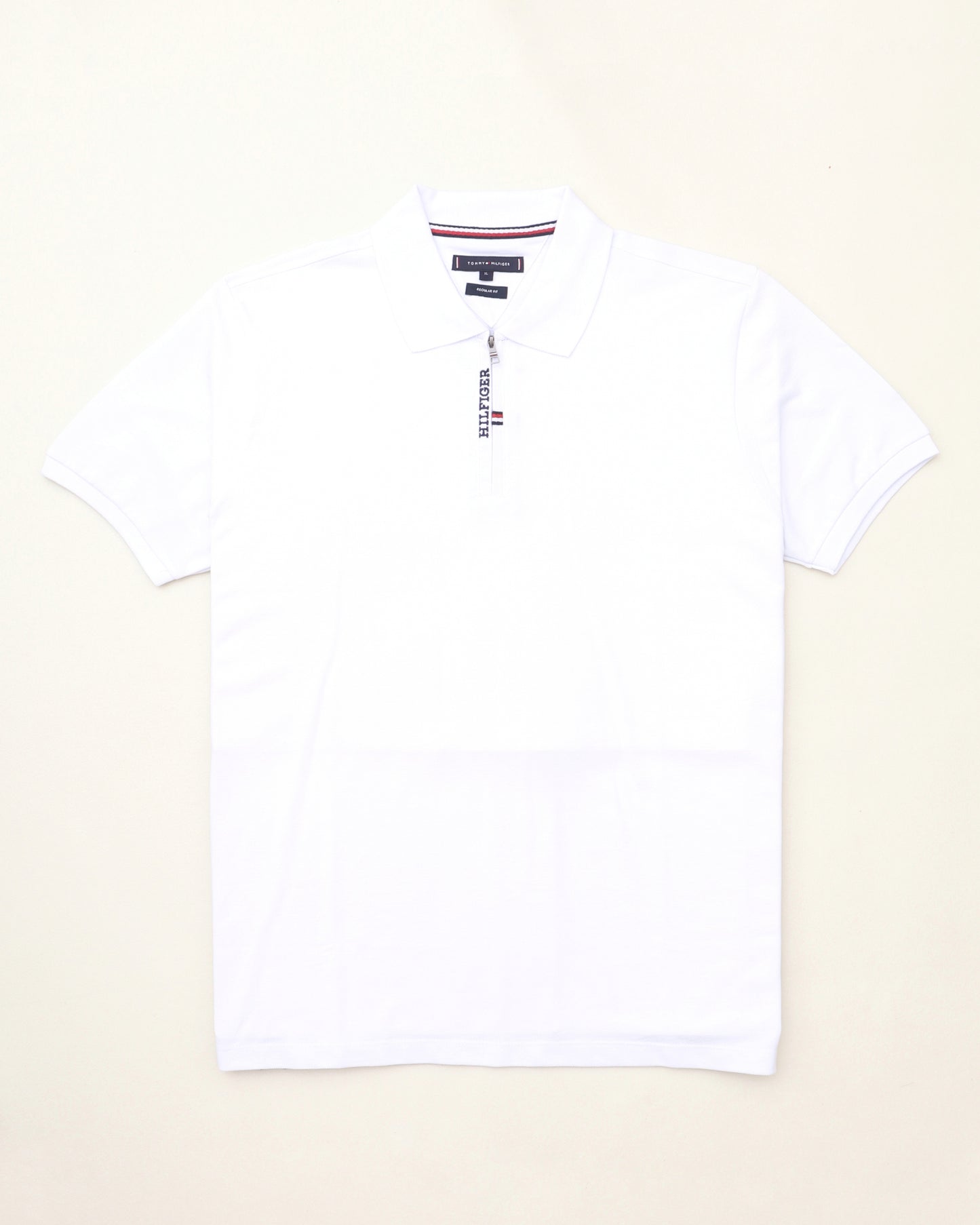 polo shirt th avec zip en coton piqué th03
