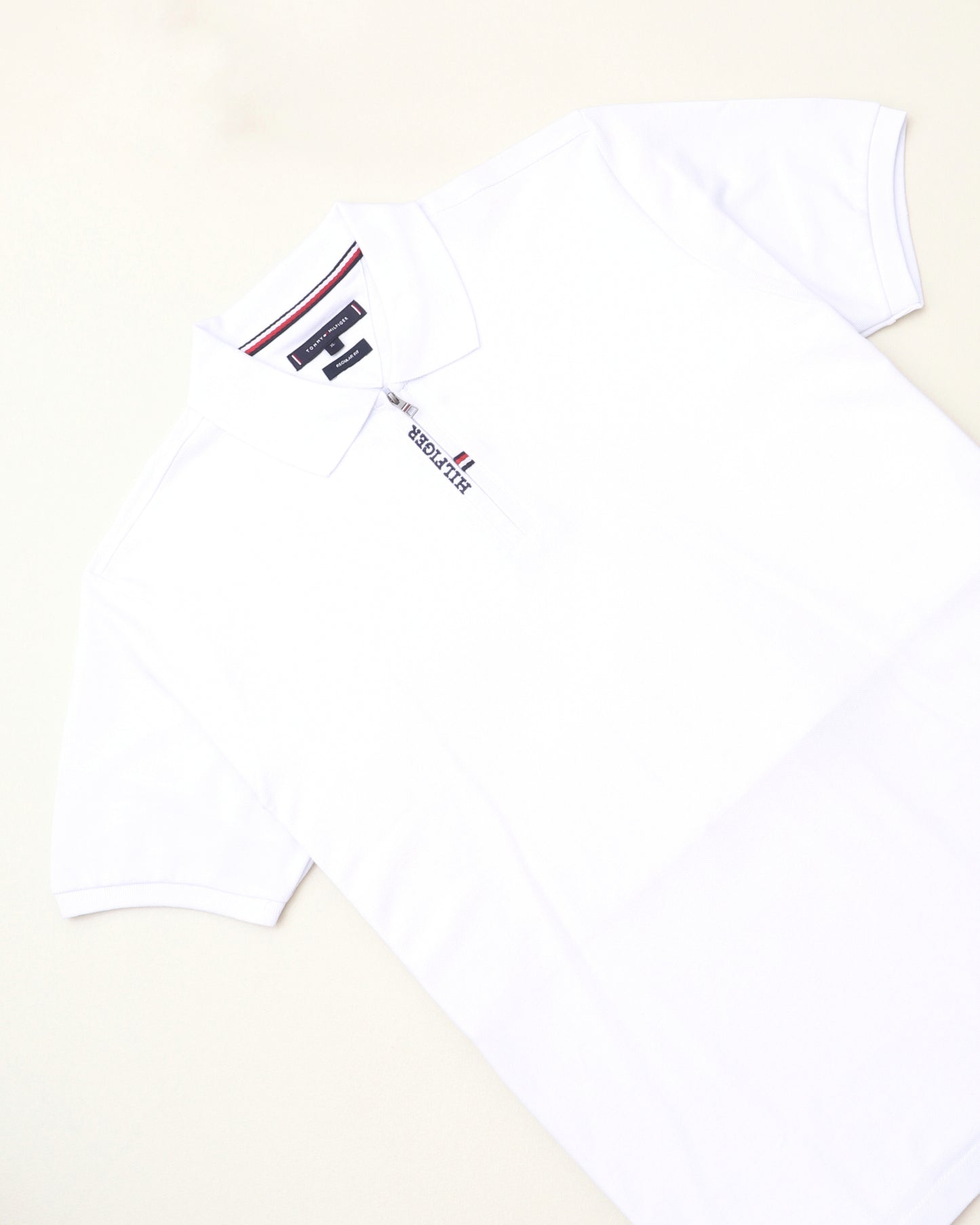 polo shirt th avec zip en coton piqué th03