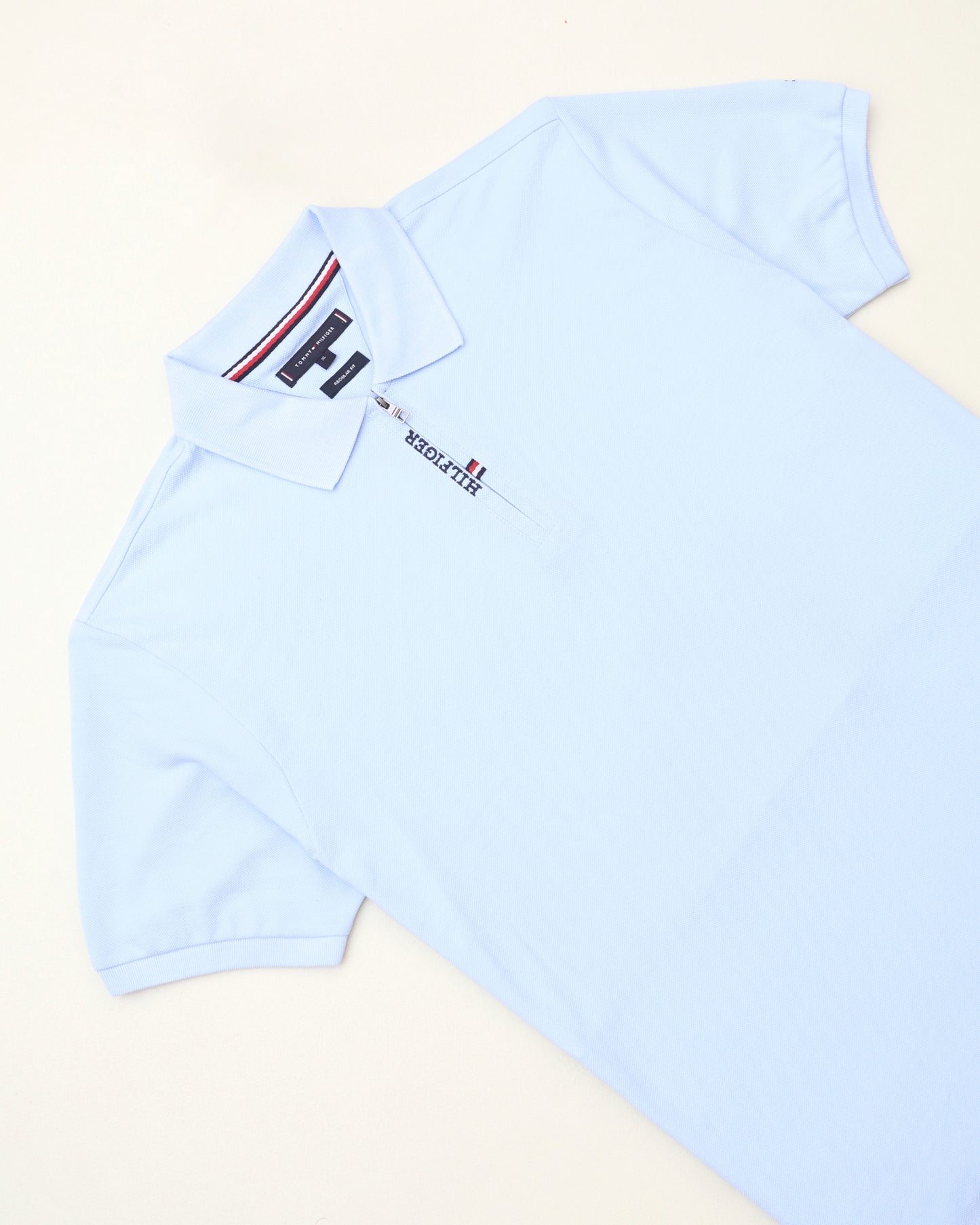 polo shirt th avec zip en coton piqué th03
