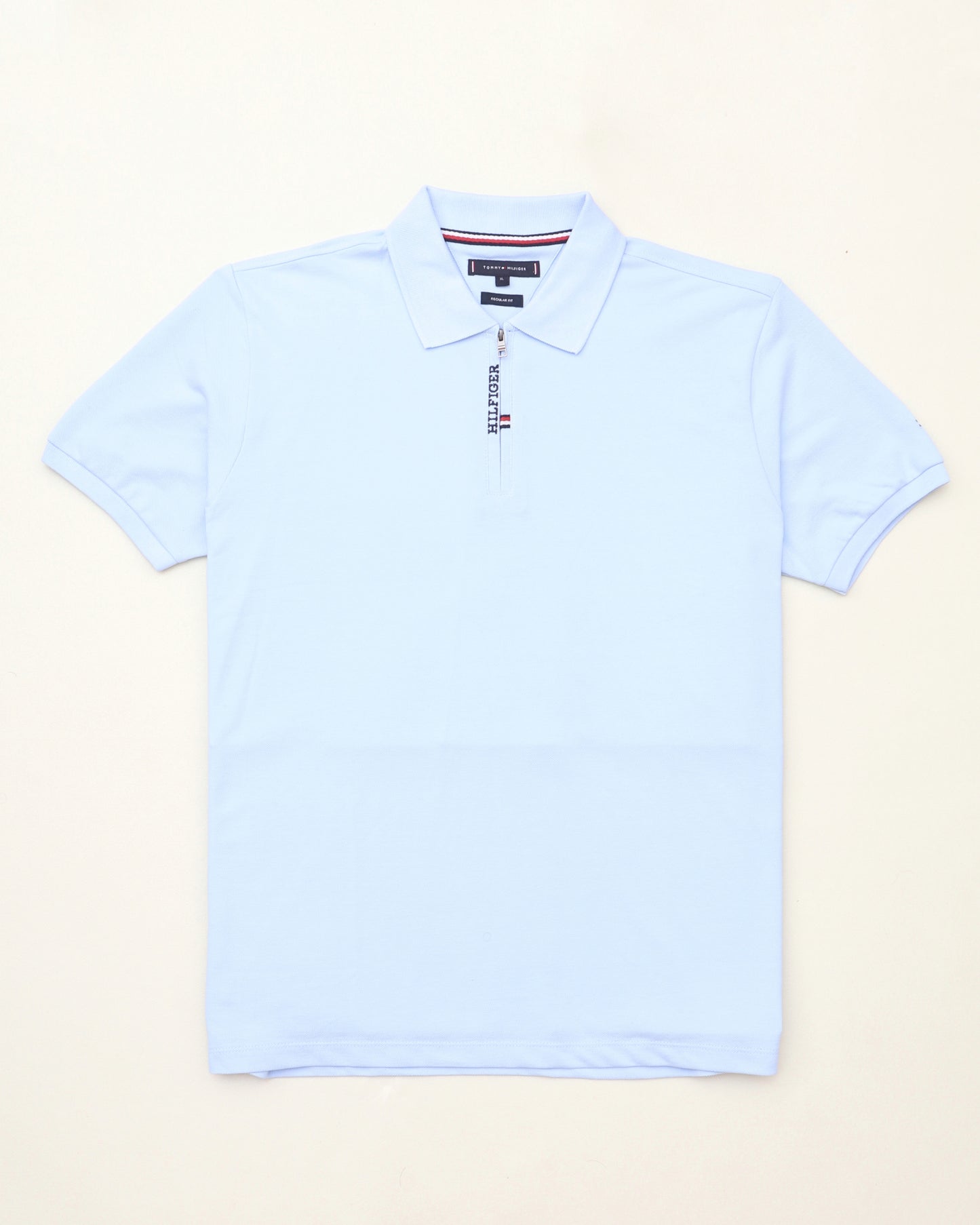 polo shirt th avec zip en coton piqué th03
