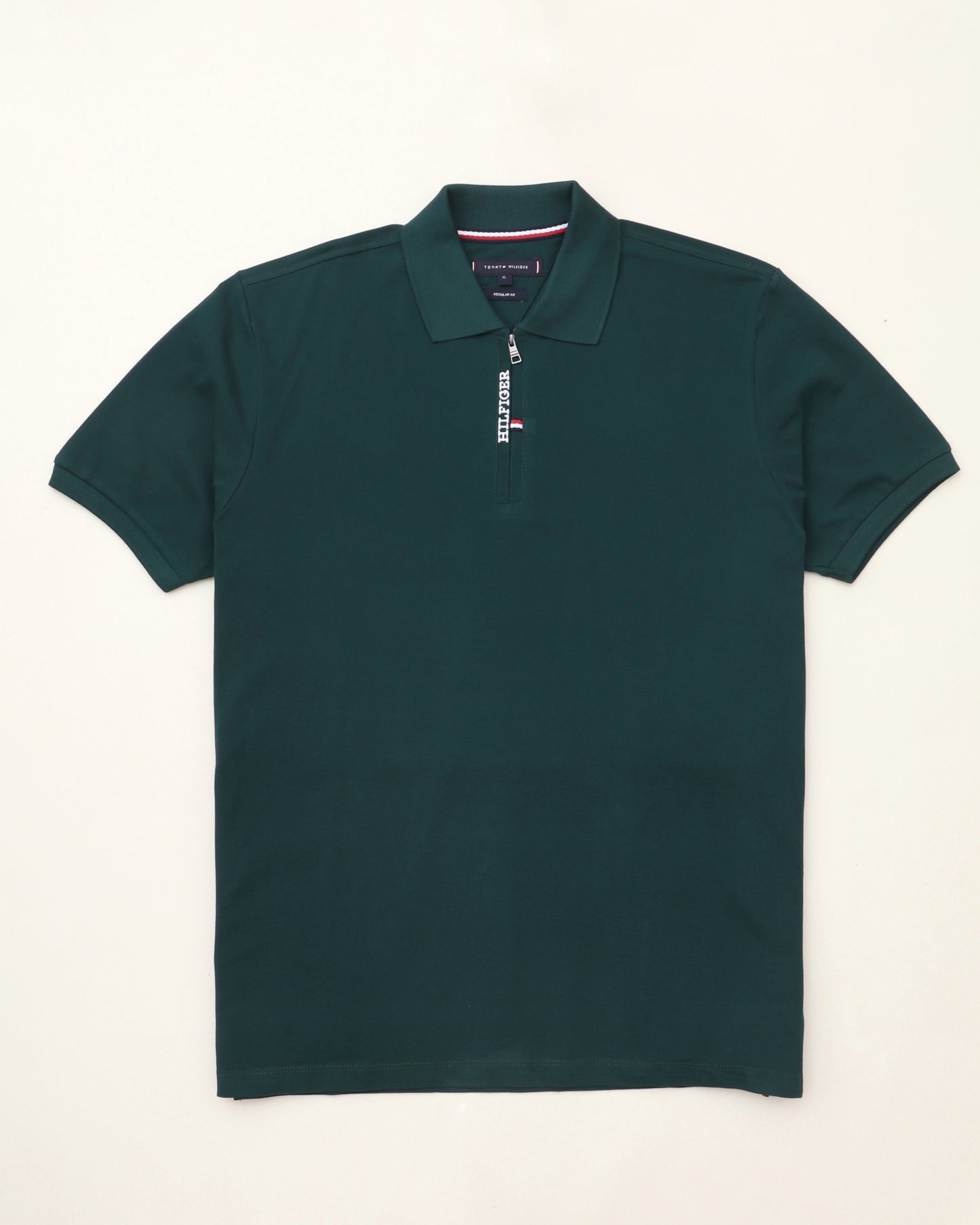 polo shirt th avec zip en coton piqué th03
