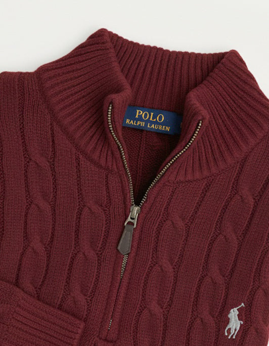 Pull RL torsadé demi-zip