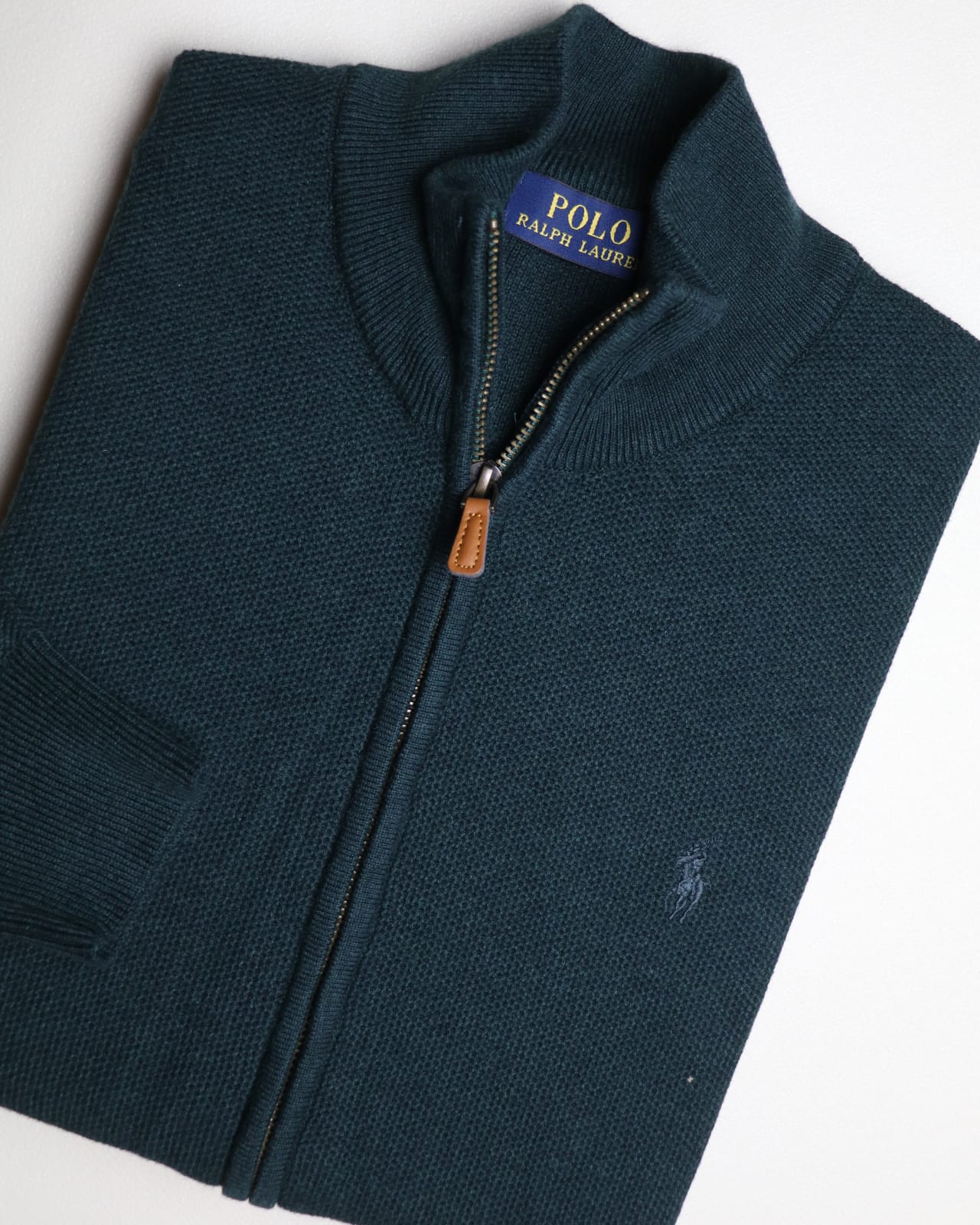 pull ralph lauren full-zippé ton sur ton
