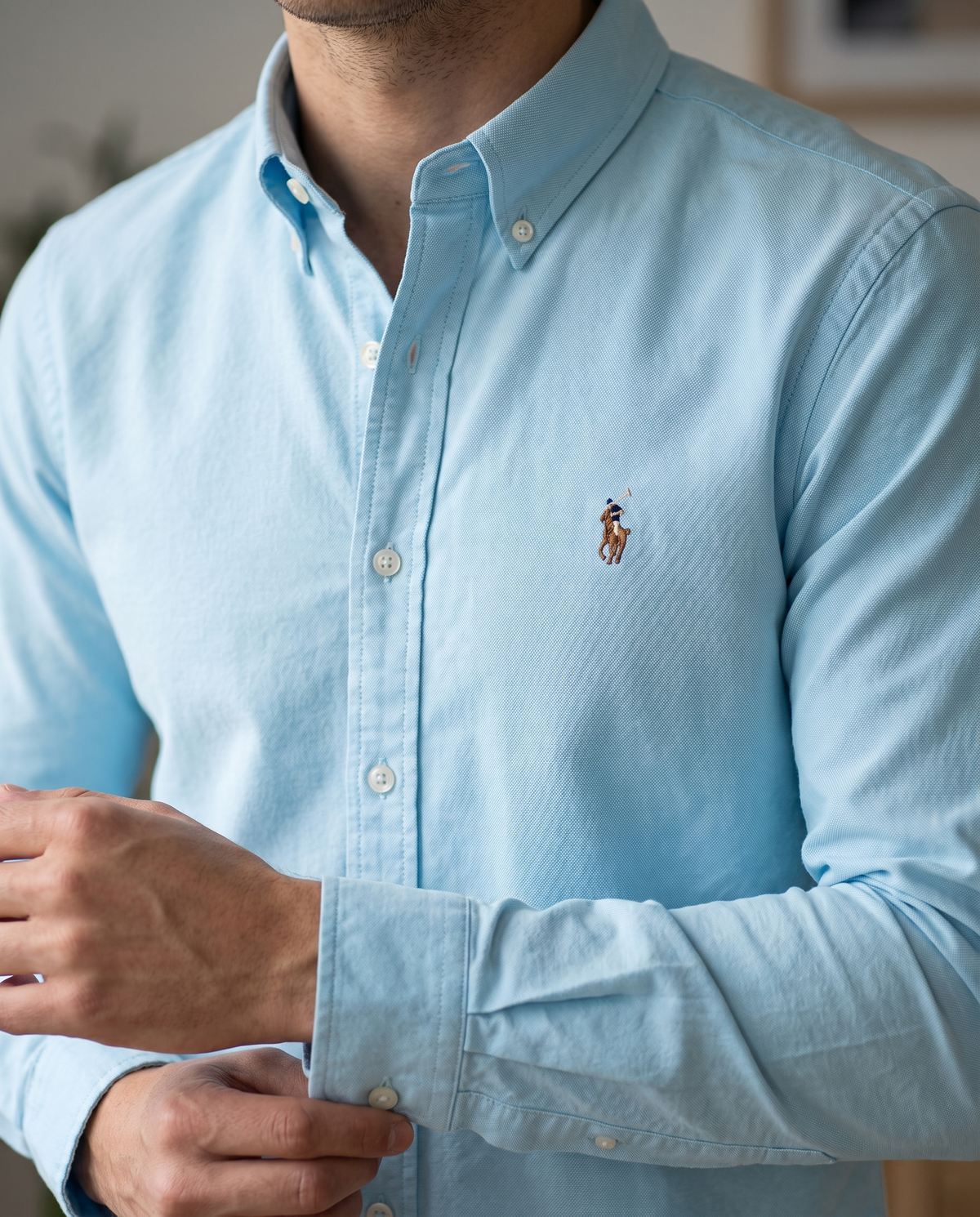 chemise rl oxford - coupe slim fit