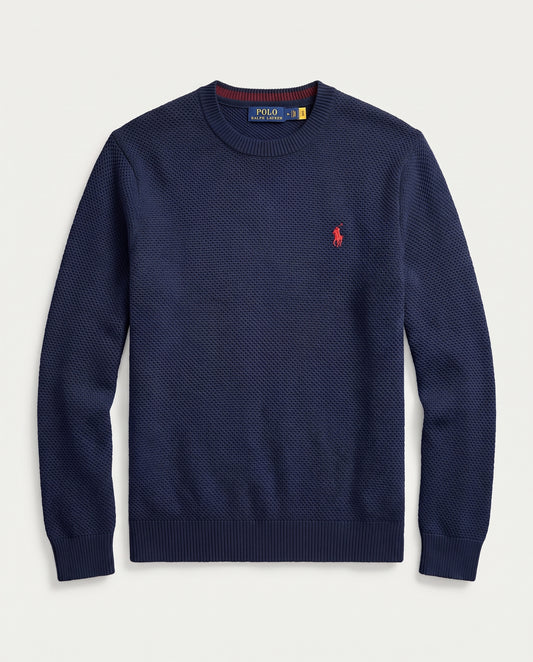Pull tricot pique col cond