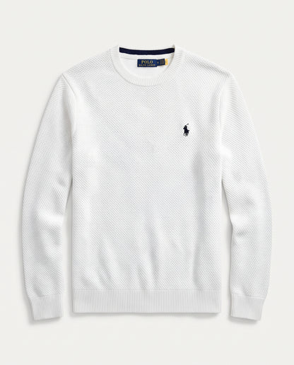 Pull tricot pique col cond