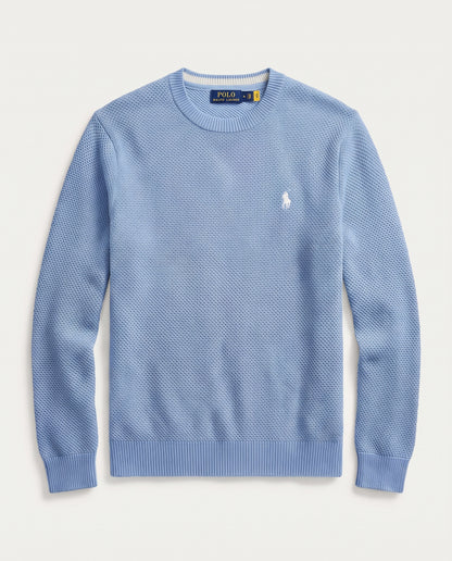 Pull tricot pique col cond