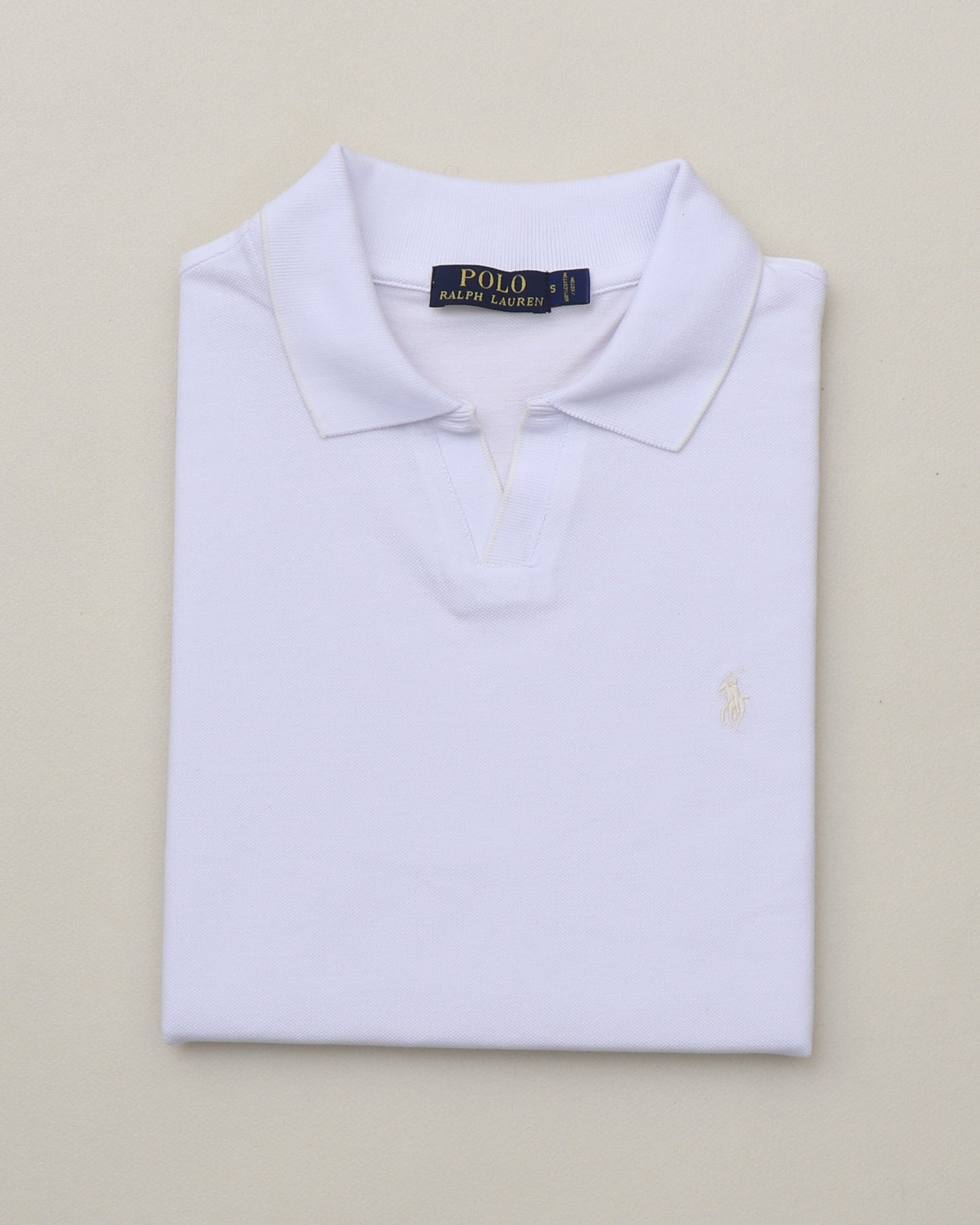 polo shirt rl col v en coton piqué rl01