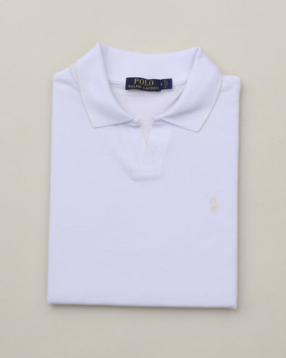 Polo shirt RL col V en coton piqué RL01