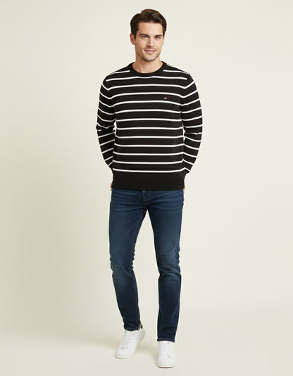 Pull TH ajusté à col ras-du-cou