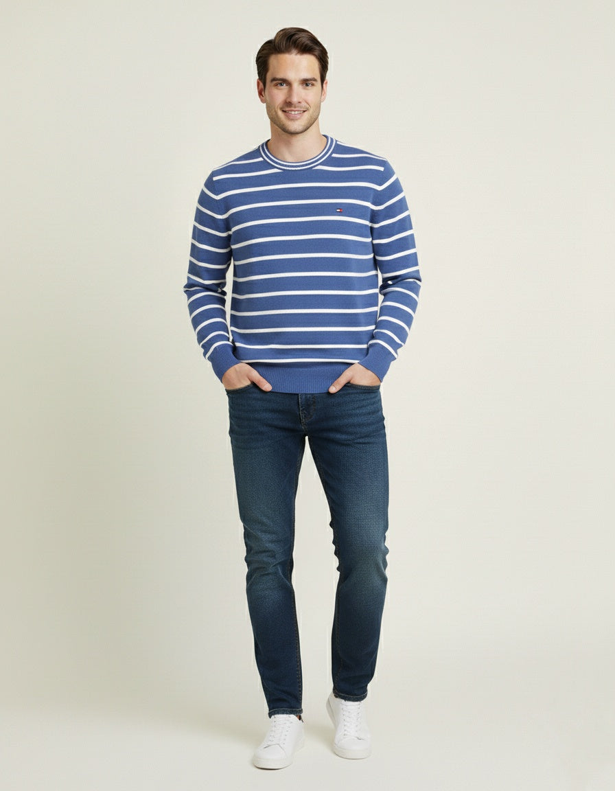 pull th ajusté à col ras-du-cou