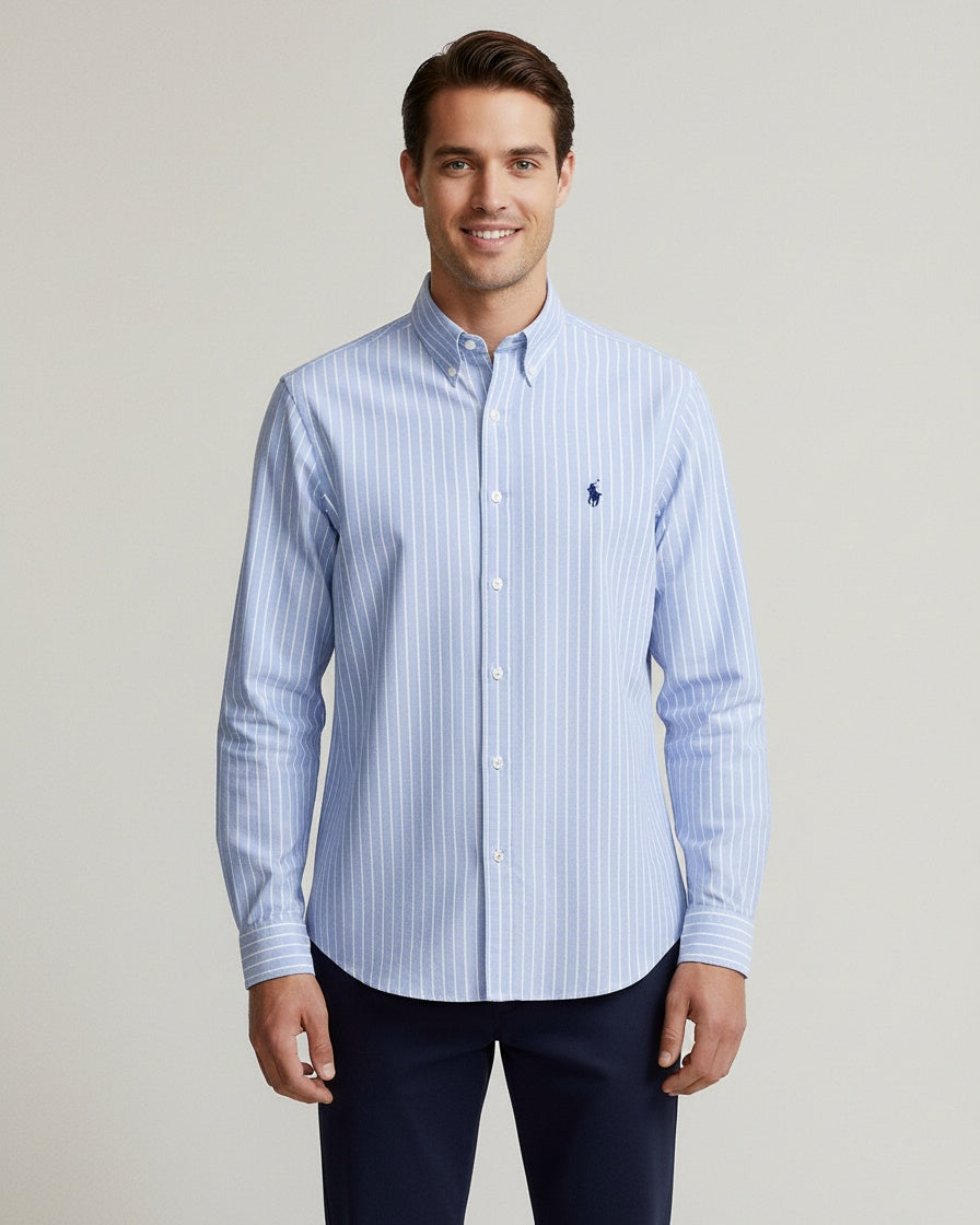 chemise rl oxford rayée