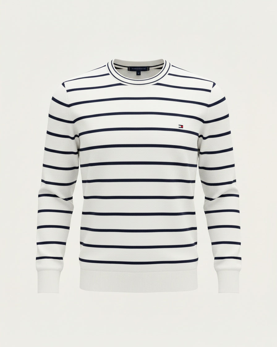 pull th ajusté à col ras-du-cou