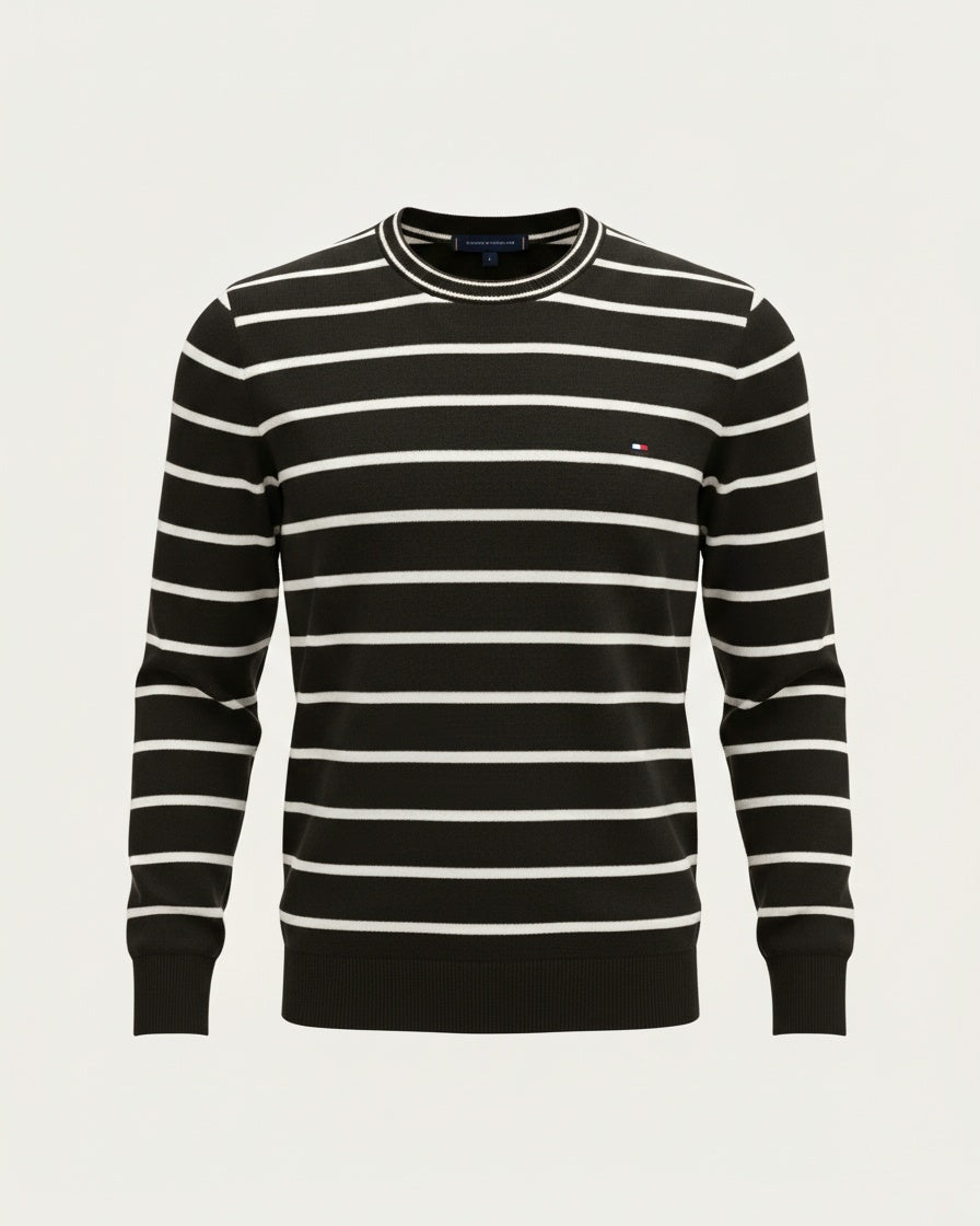 pull th ajusté à col ras-du-cou