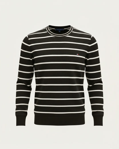 Pull TH ajusté à col ras-du-cou