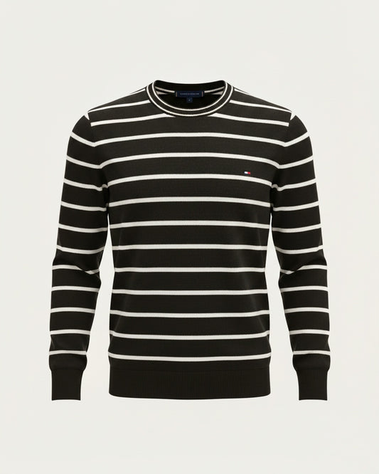 Pull TH ajusté à col ras-du-cou