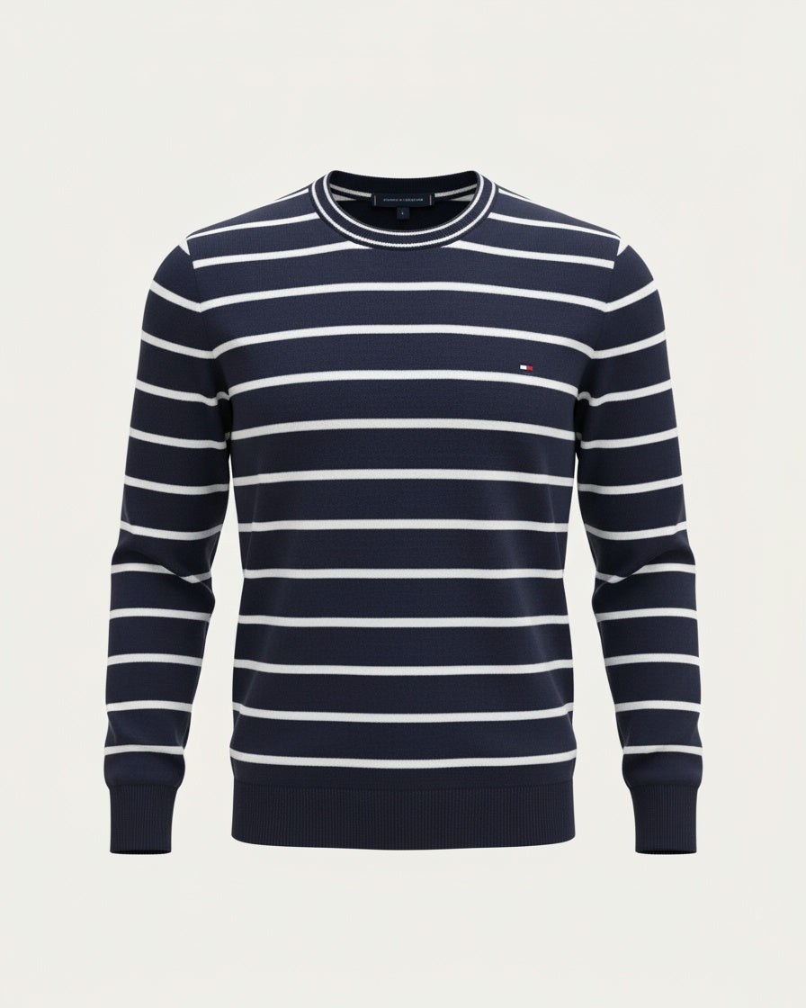 pull th ajusté à col ras-du-cou