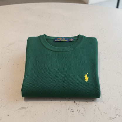 Pull tricot pique col cond