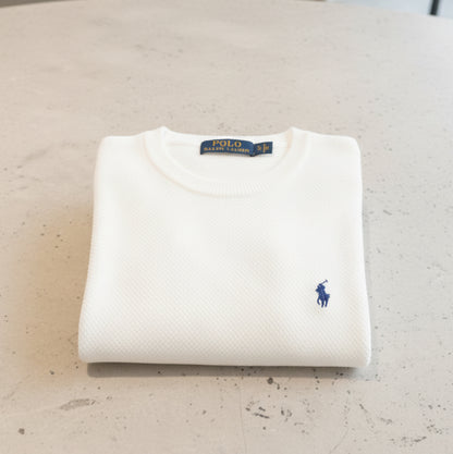 Pull tricot pique col cond