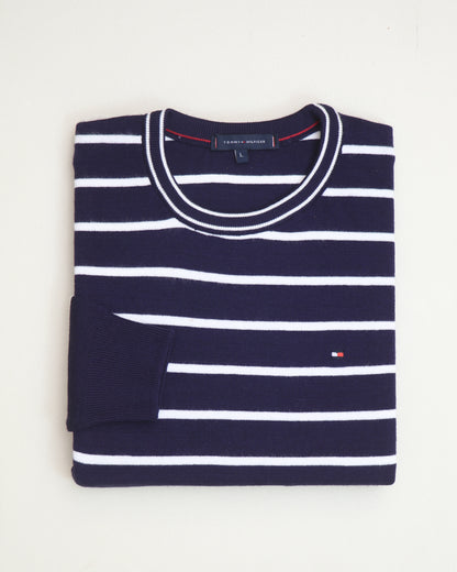 Pull TH ajusté à col ras-du-cou