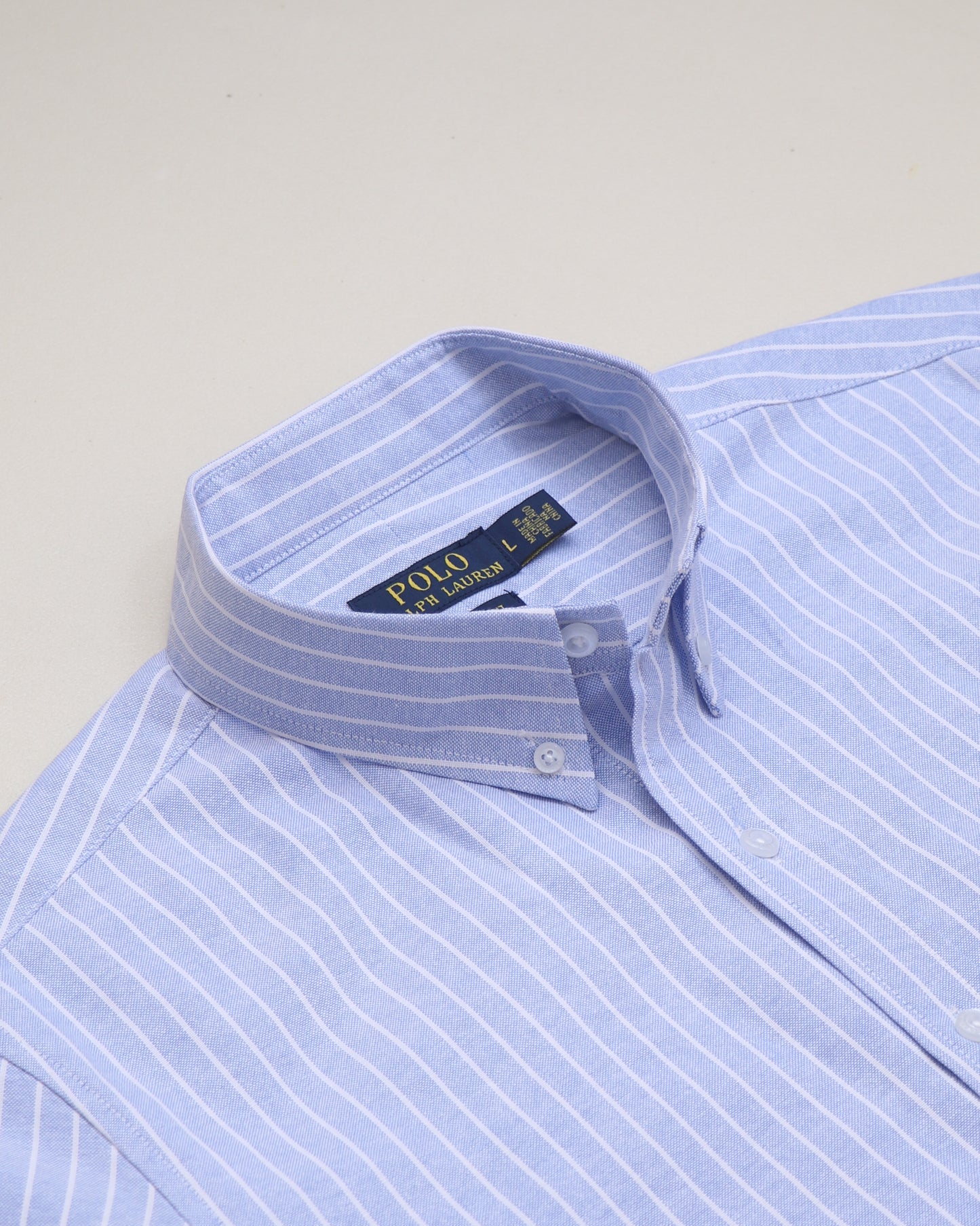 chemise rl oxford rayée