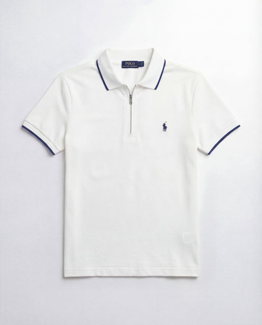 Polo shirt RL avec zip en coton piqué RL02