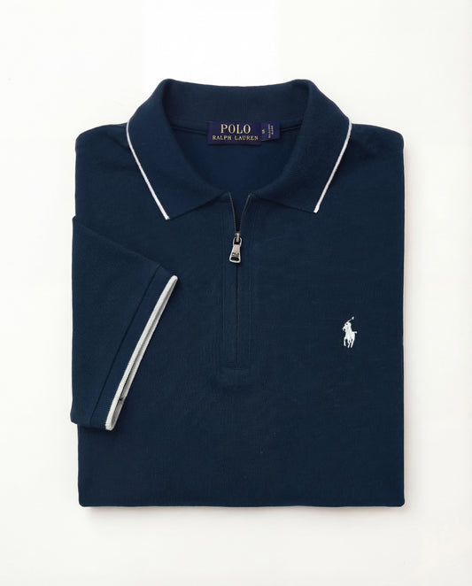 Polo shirt RL avec zip en coton piqué RL02