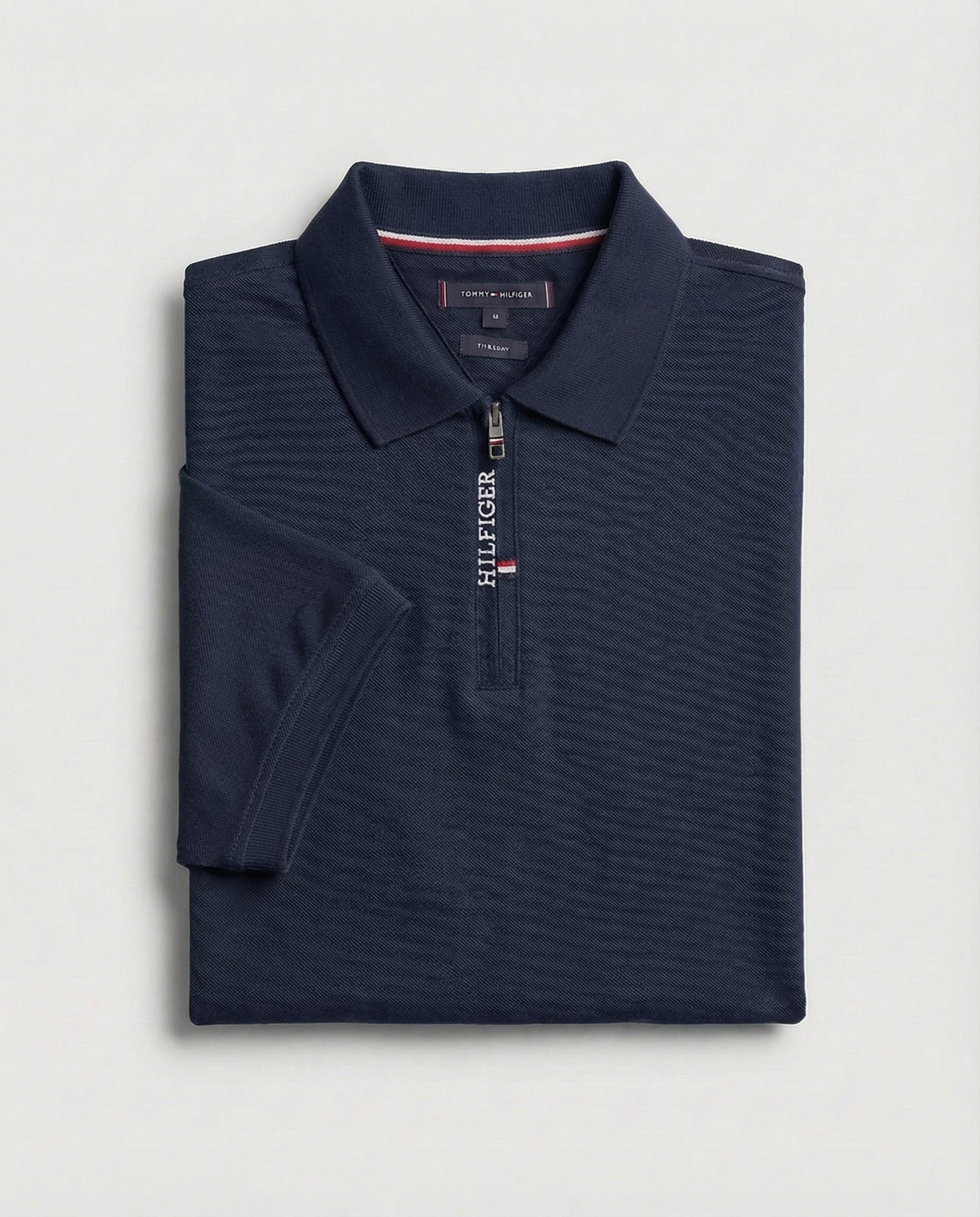 polo shirt th avec zip en coton piqué th03