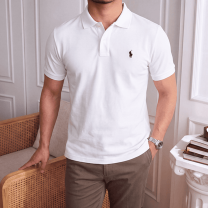Polo shirt en coton piqué RL05