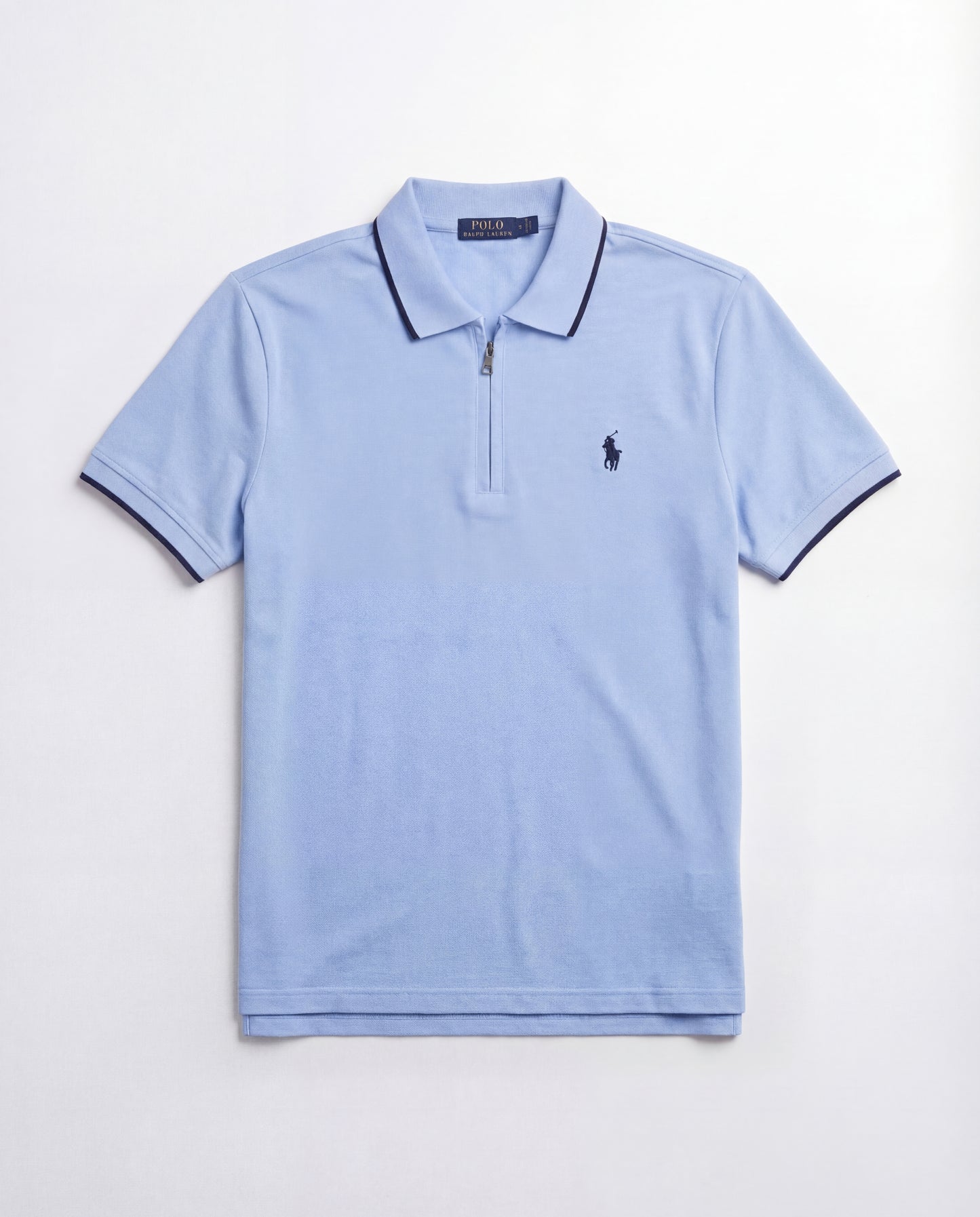 polo shirt rl avec zip en coton piqué rl02