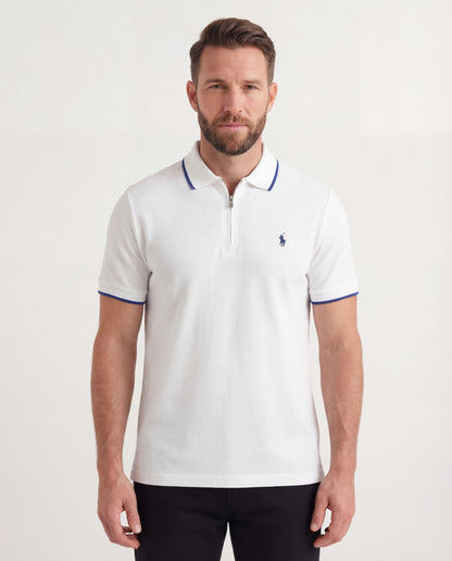 Polo shirt RL avec zip en coton piqué RL02
