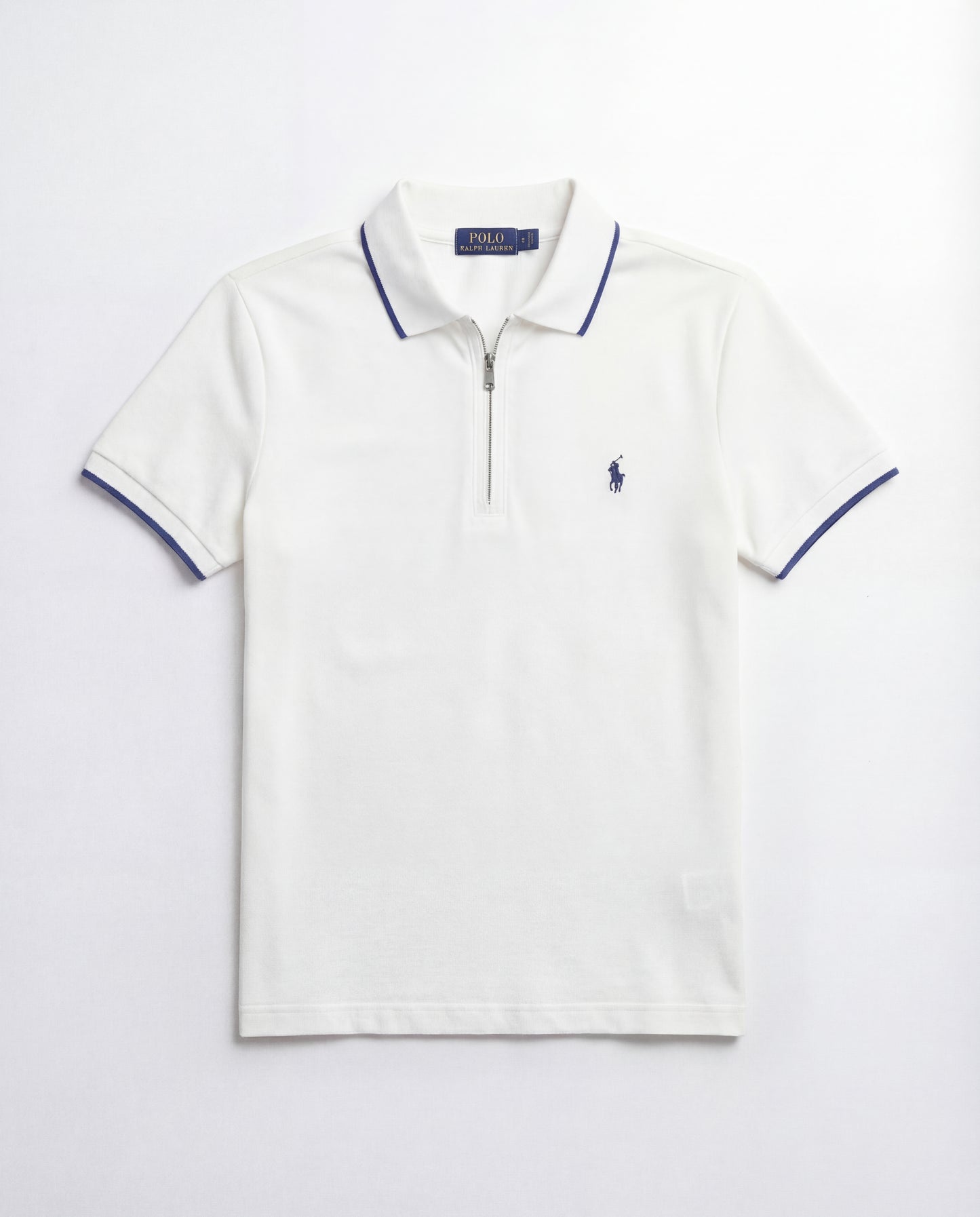 polo shirt rl avec zip en coton piqué rl02