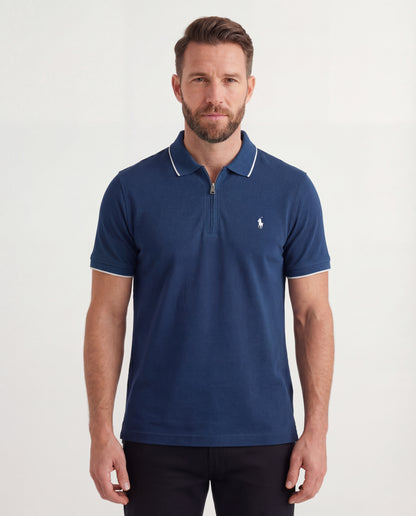 Polo shirt RL avec zip en coton piqué RL02