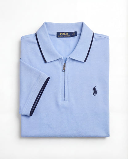 Polo shirt RL avec zip en coton piqué RL02