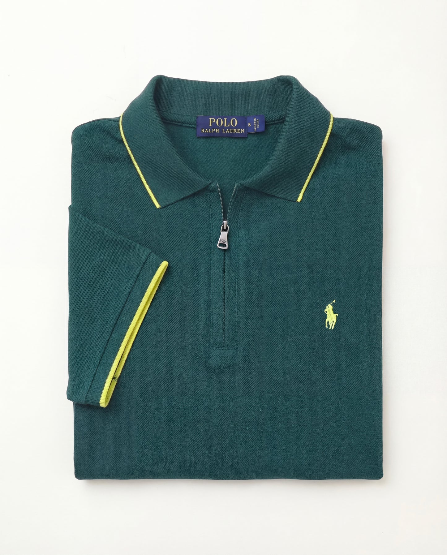 polo shirt rl avec zip en coton piqué rl02
