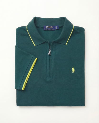 Polo shirt RL avec zip en coton piqué RL02