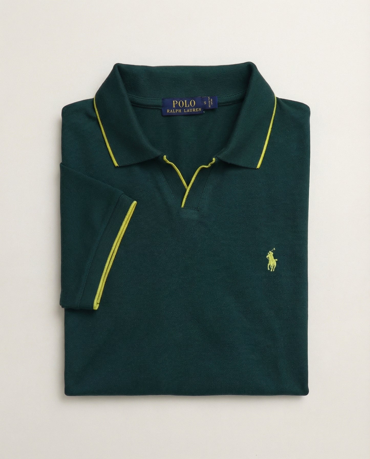 polo shirt rl col v en coton piqué rl01