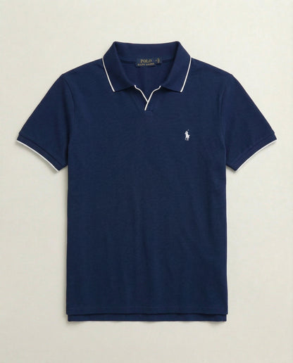 Polo shirt RL col V en coton piqué RL01