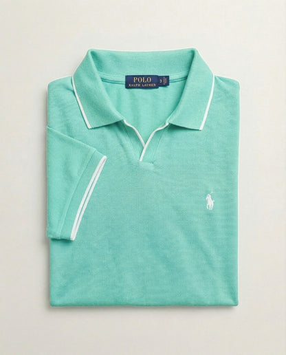 Polo shirt RL col V en coton piqué RL01