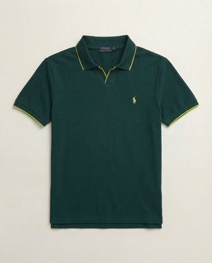 Polo shirt RL col V en coton piqué RL01