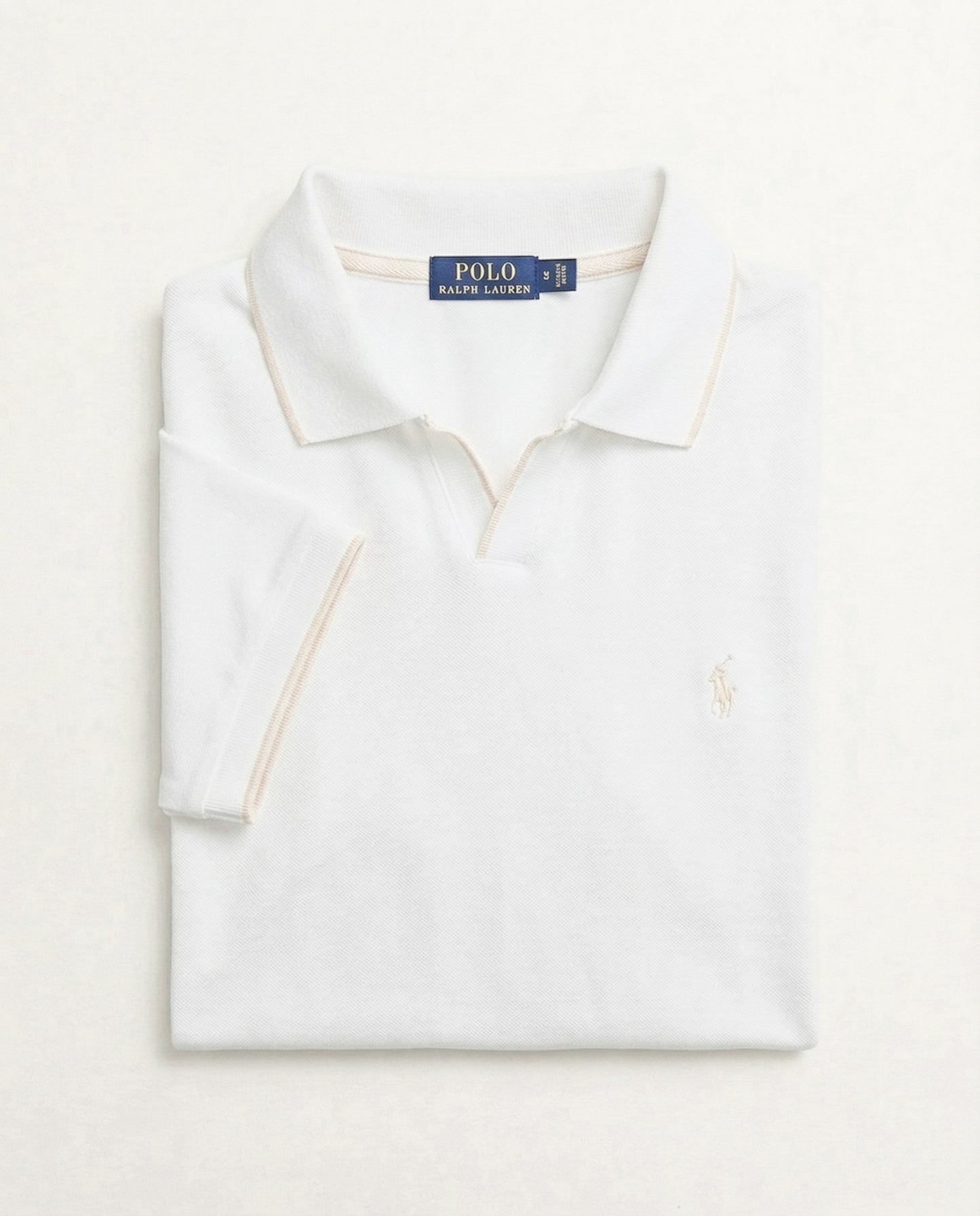 polo shirt rl col v en coton piqué rl01