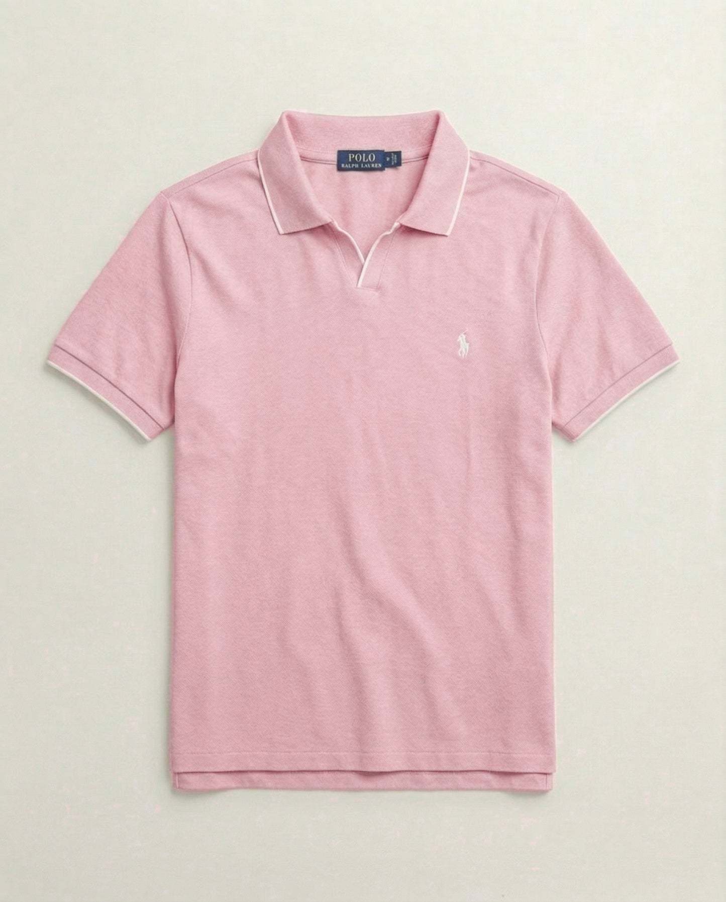 polo shirt rl col v en coton piqué rl01