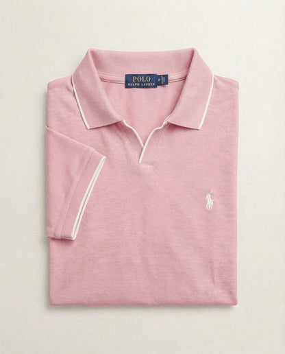 Polo shirt RL col V en coton piqué RL01