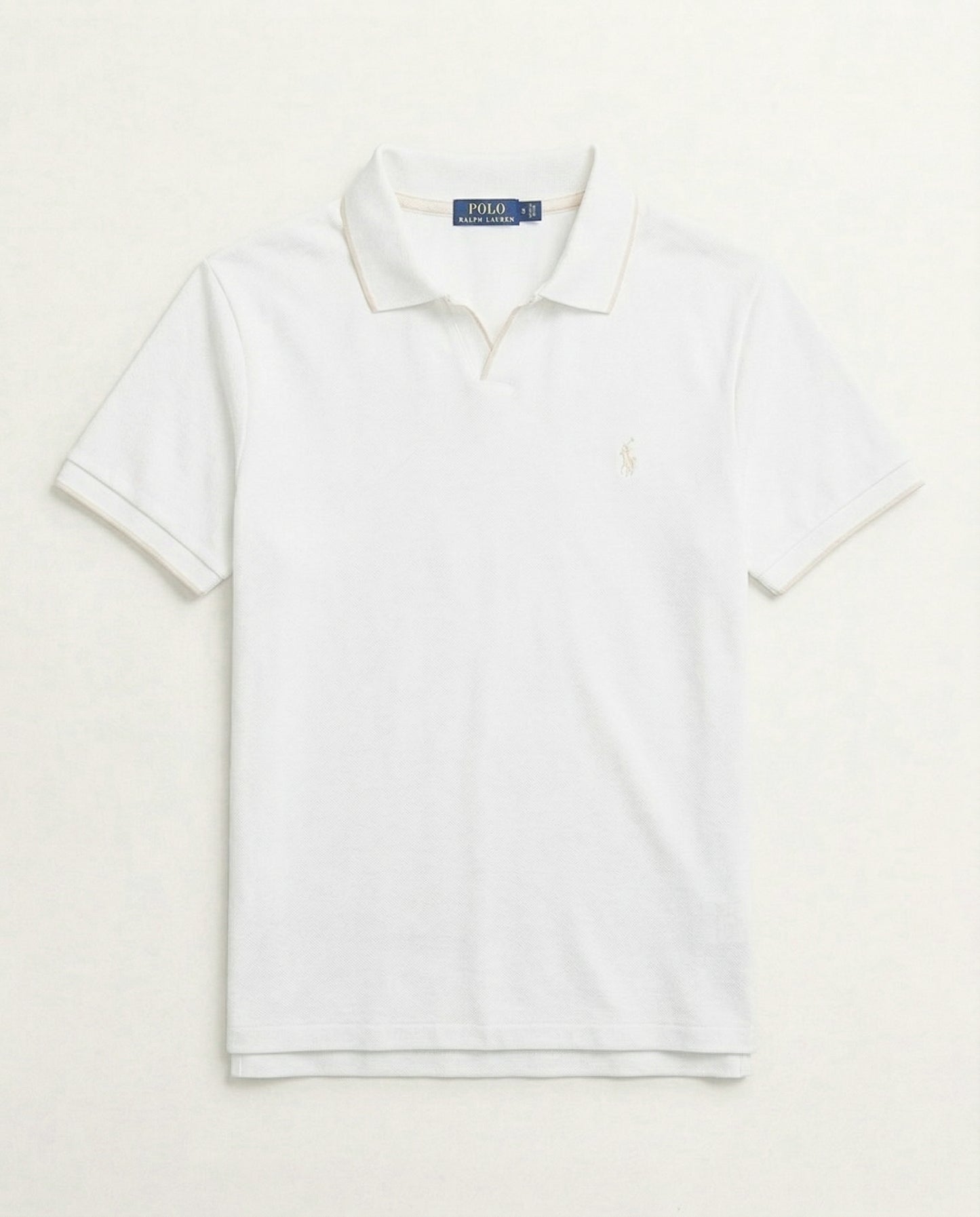 polo shirt rl col v en coton piqué rl01